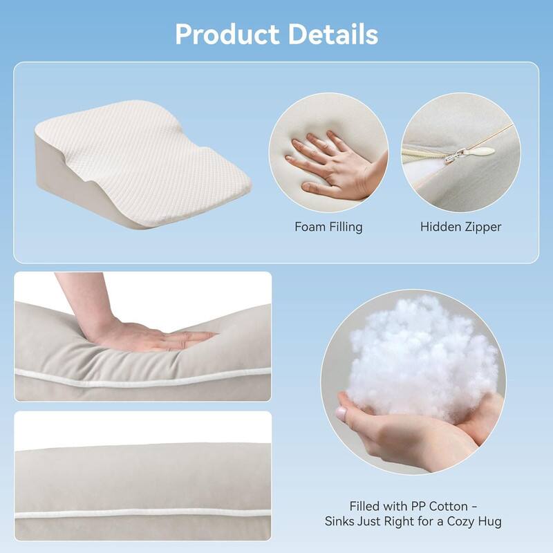 Product Details

- Foam Filling
- Hidden Zipper
- Filled with PP Cotton - Sinks Just Right for a Cozy Hug