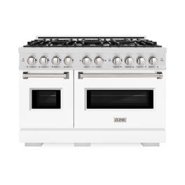 ZLINE - 48 in. Classic Dual Fuel Range with 8 Burners (CDRS-WM-48) - Black Matte