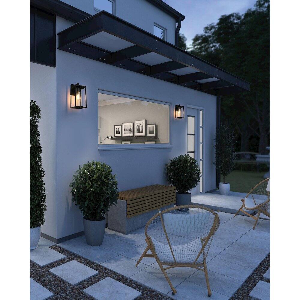 Alt View 4. Elegant Lighting - Memphis 7 inch Outdoor Pendant in Black - Black.