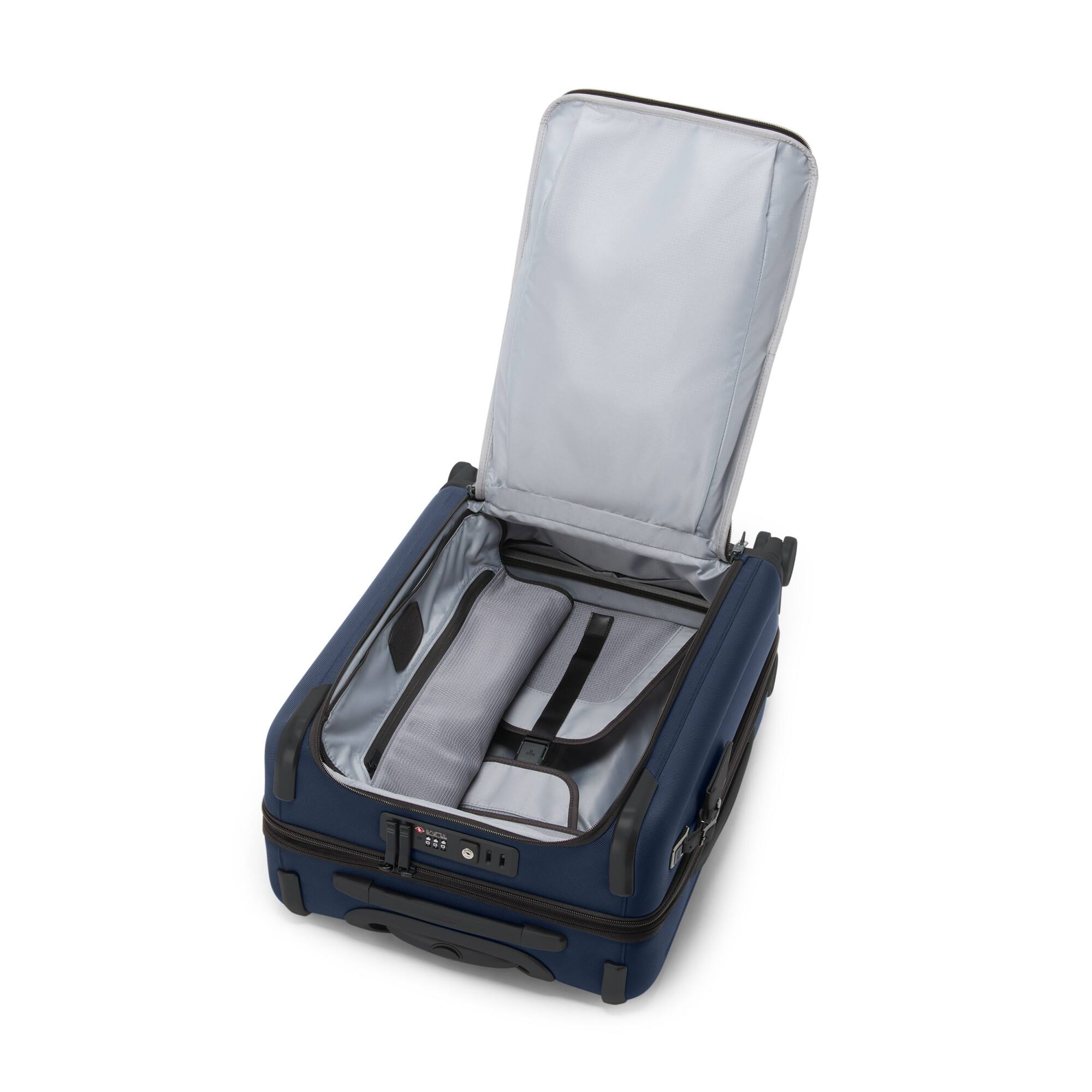 Back. TUMI - Alpha Large  Dual 22" Expandable Spinner Carry-On Suitcase - Navy.