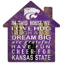 Fan Creations - Kansas State Wildcats 12'' Team House Sign - Multicolor