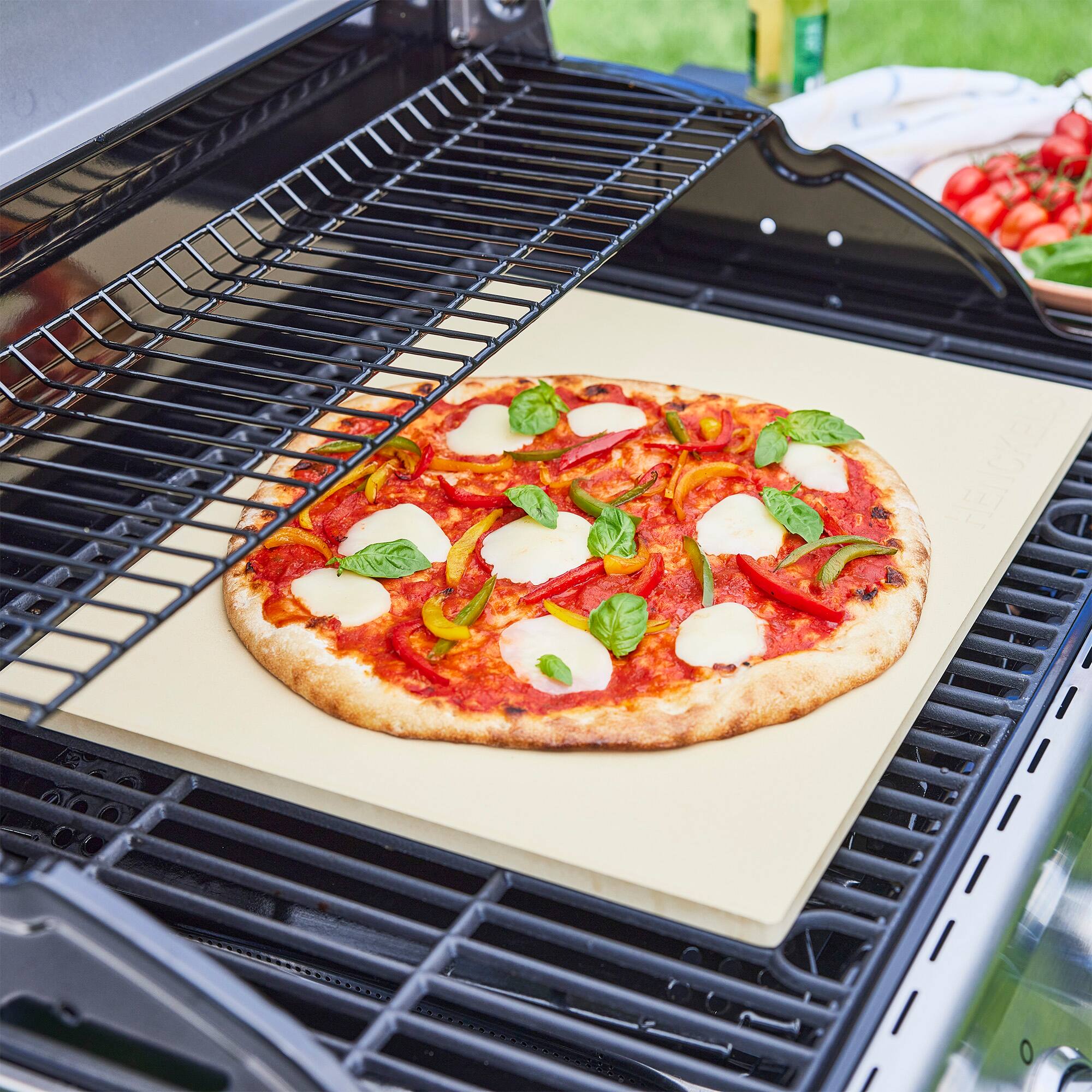 Alt View 1. Henckels - Henckels BBQ Pizza Stone - White.