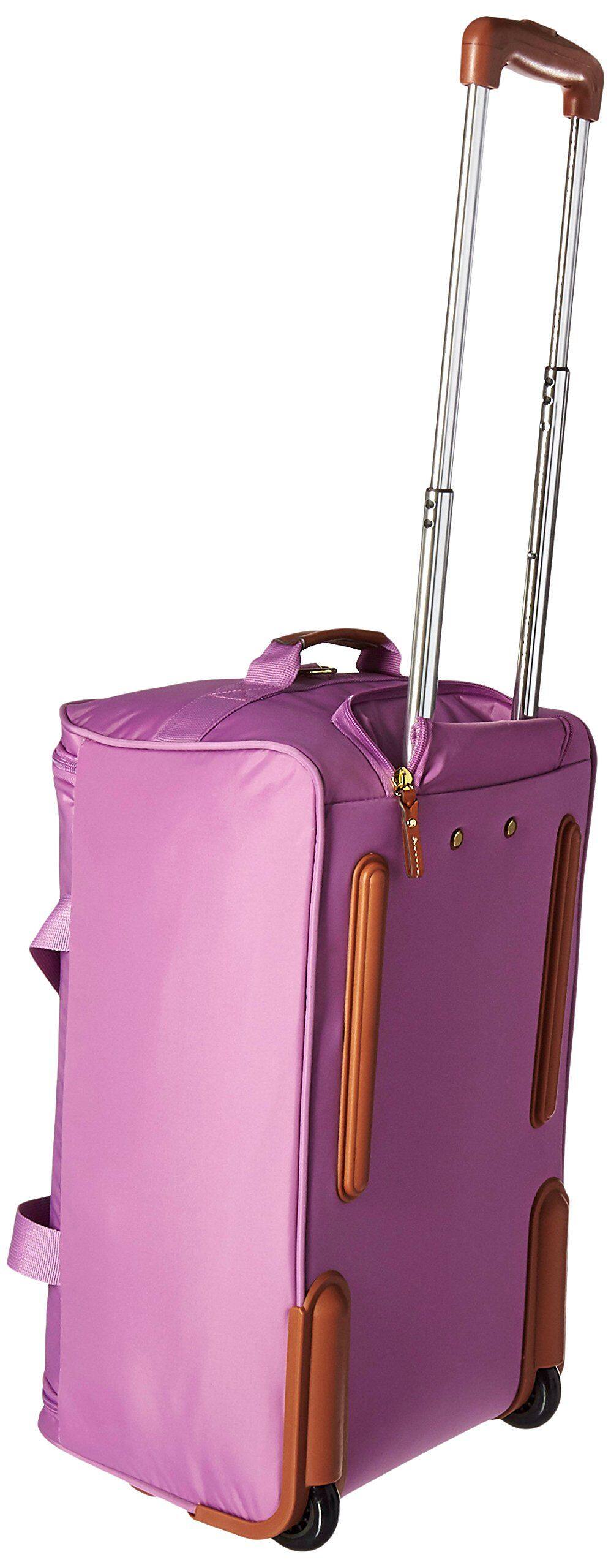 Angle. Bric's - Bric's X-Bag 21" 2-Wheel Wheeled Duffel Bags Fuchsia - Fuchsia.