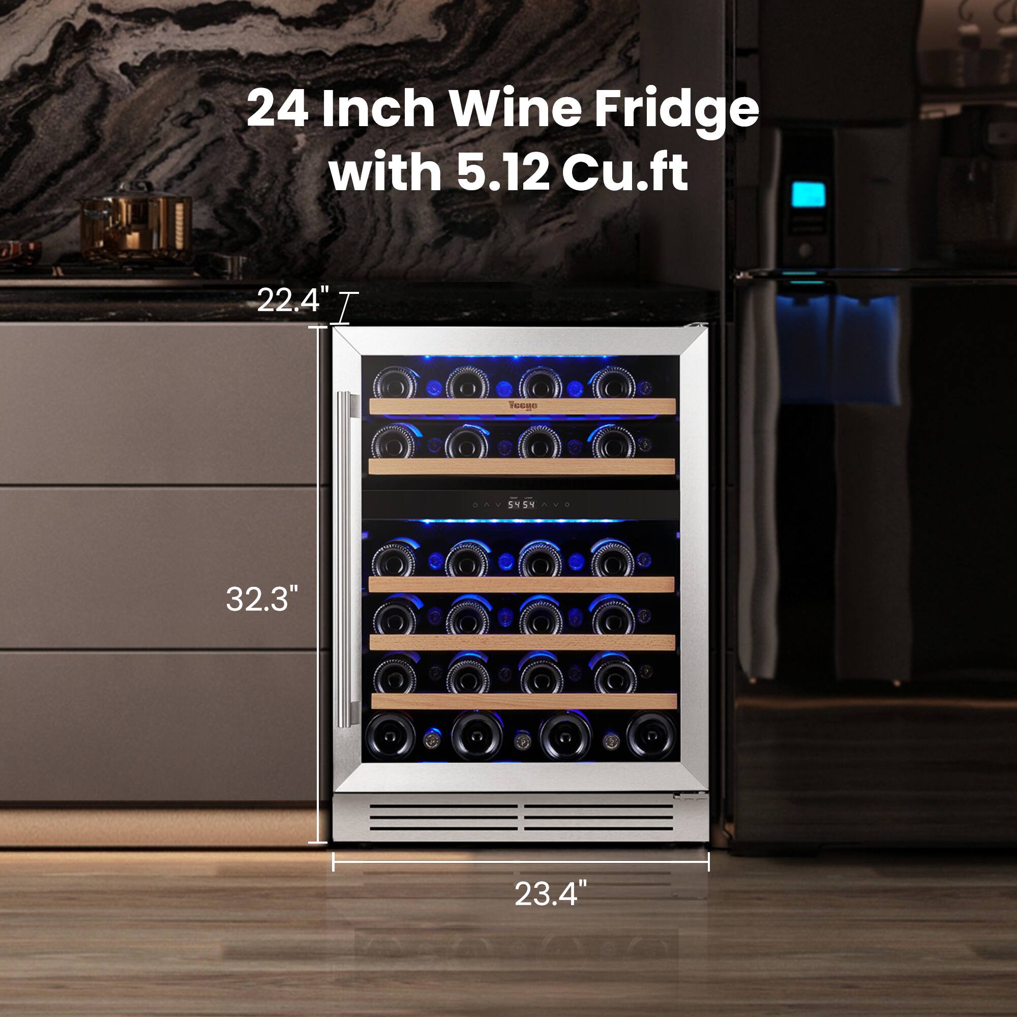 24 Inch Wine Fridge with 5.12 Cu.ft
22.4" I
32.3"
23.4"