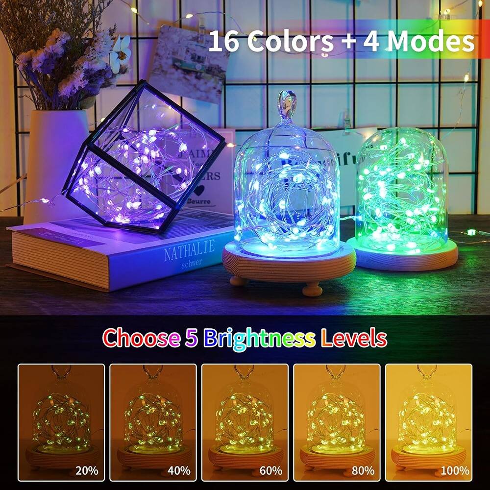 16 Colors + 4 Modes

Choose 5 Brightness Levels

20% 40% 60% 80% 100%