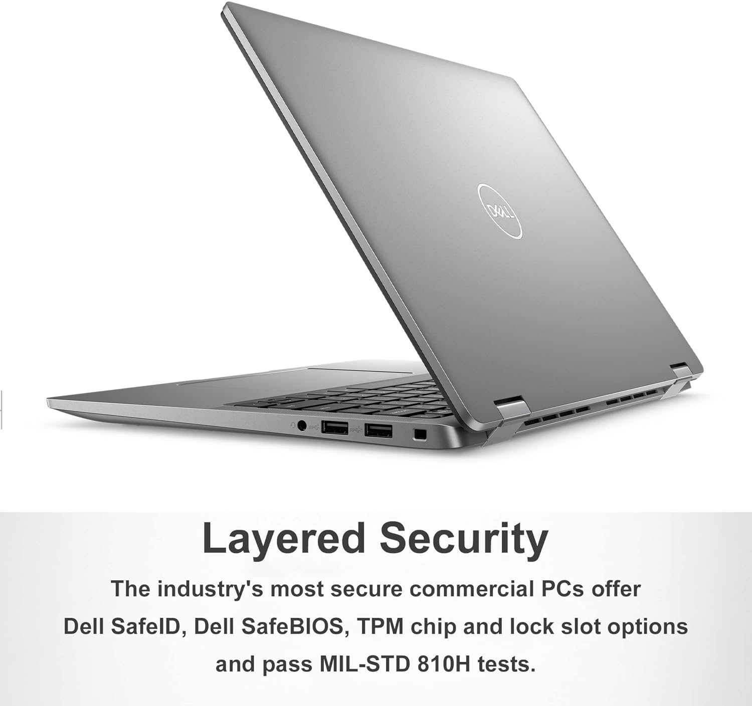 Layered Security

The industry's most secure commercial PCs offer Dell SafeID, Dell SafeBIOS, TPM chip, and lock slot options and pass MIL-STD 810H tests.