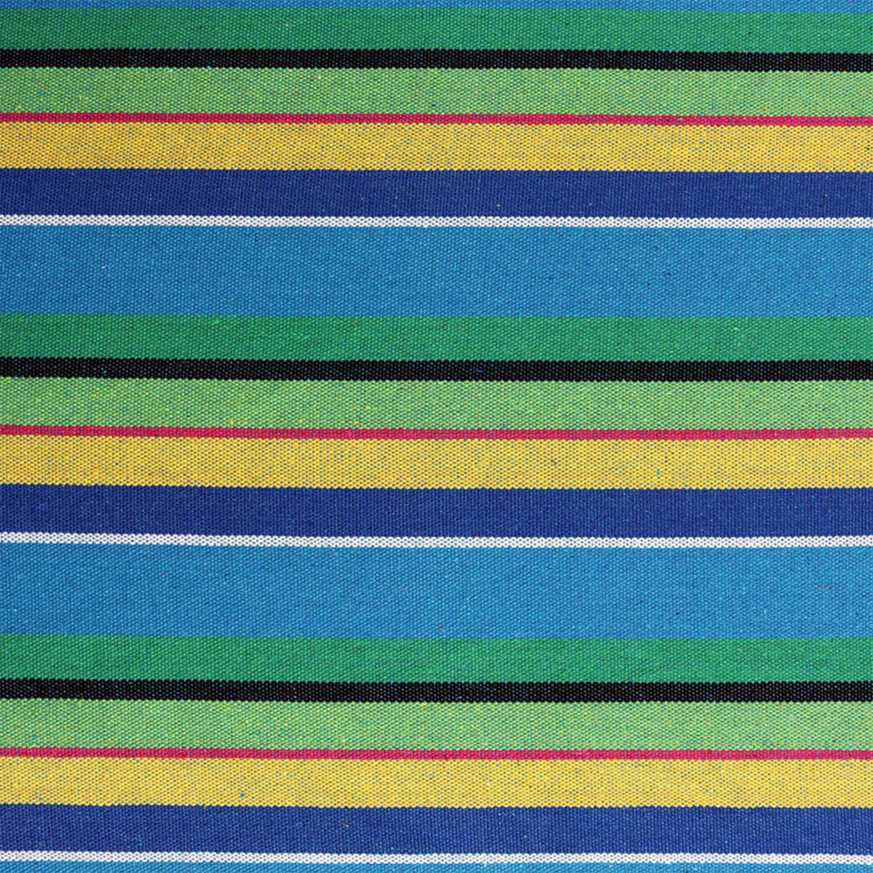 Alt View 5. Sunnydaze - Cotton Hammock Chair with Space Saving Steel Stand - Ocean Breeze.