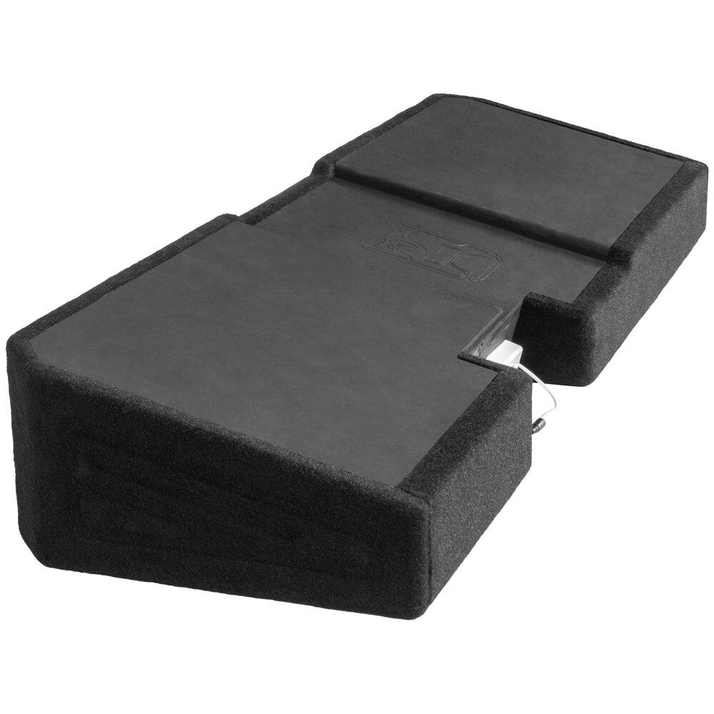 Alt View 5. NVX - 2008-2018 GM Crew Cab Trucks - 10in Sub Enclosure BE-GM-08SLVCC-S210 Custom Fit Under-seat Dual Empty Sealed Box.