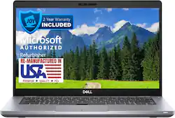 Dell - Latitude 5410 14" Refurbished Laptop - Intel 10th Gen Core i7 with 32GB Memory - Intel UHD Graphics - 1TB SSD - Black - Front_Zoom
