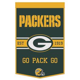 WinCraft - Green Bay Packers 24" x 38" Primary Logo Banner - Multicolor