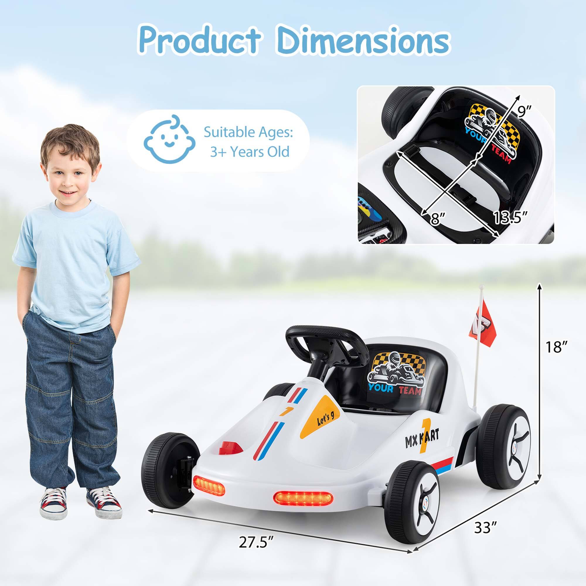 Product Dimensions

Suitable Ages: 3+ Years Old

9"  
8"  
13.5"  
18"  
27.5"  
33"