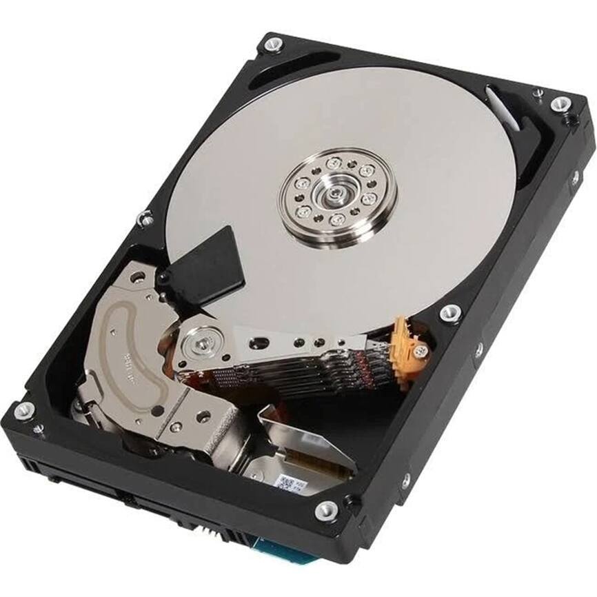 Angle. Toshiba -  MG04ACA600E 3.5" 6TB 7200RPM SATA Hard Disk Drive (HDD) - Black.