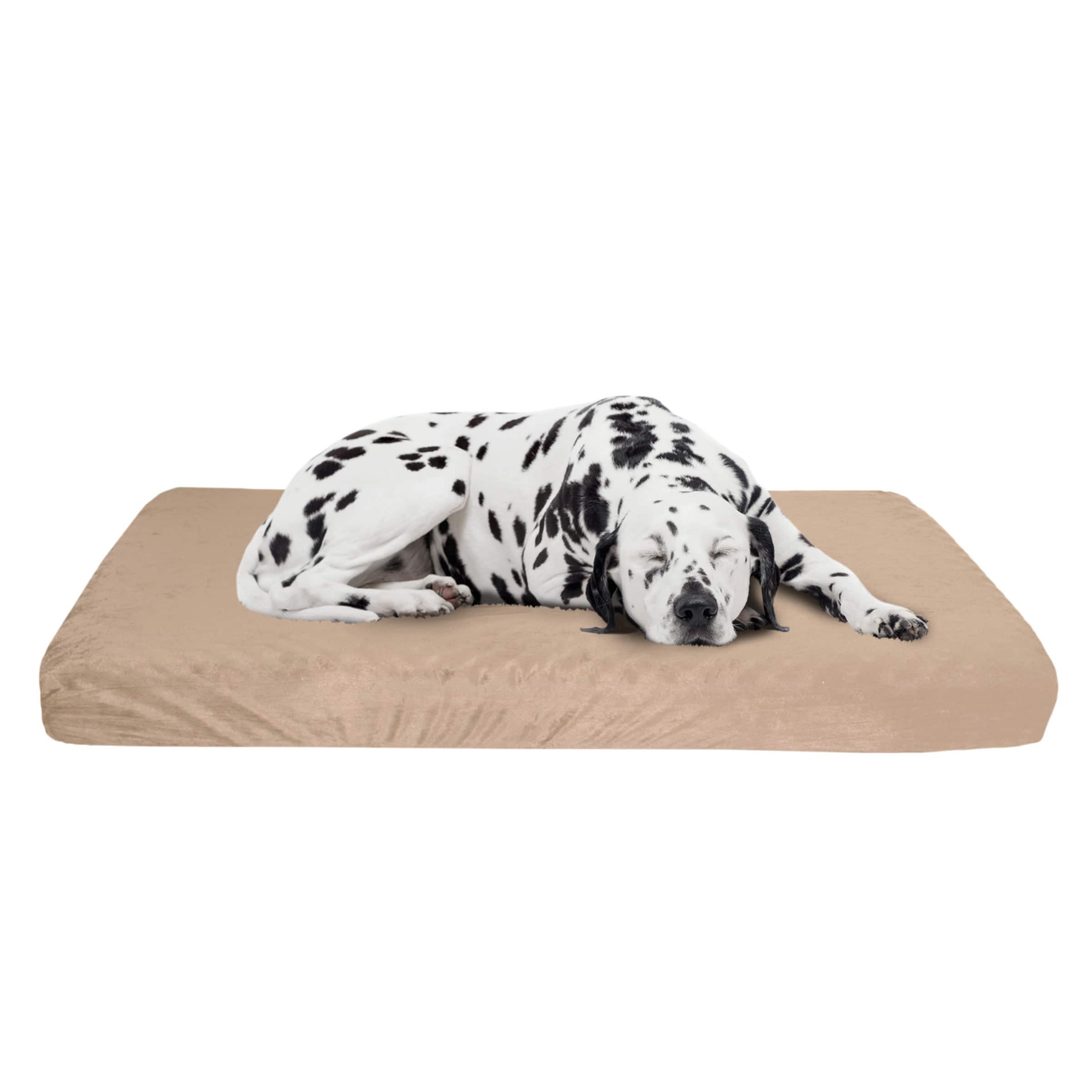 PetMaker - Memory Foam Dog Bed 2-Layer Orthopedic Pet Pad with Machine Washable Cover 37x24 Pet Bed for Large Dogs - Tan price history on PriceWatchPro