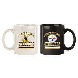 Logo Brands - Pittsburgh Steelers Two-Pack 15oz. Color Mug Set - Multicolor