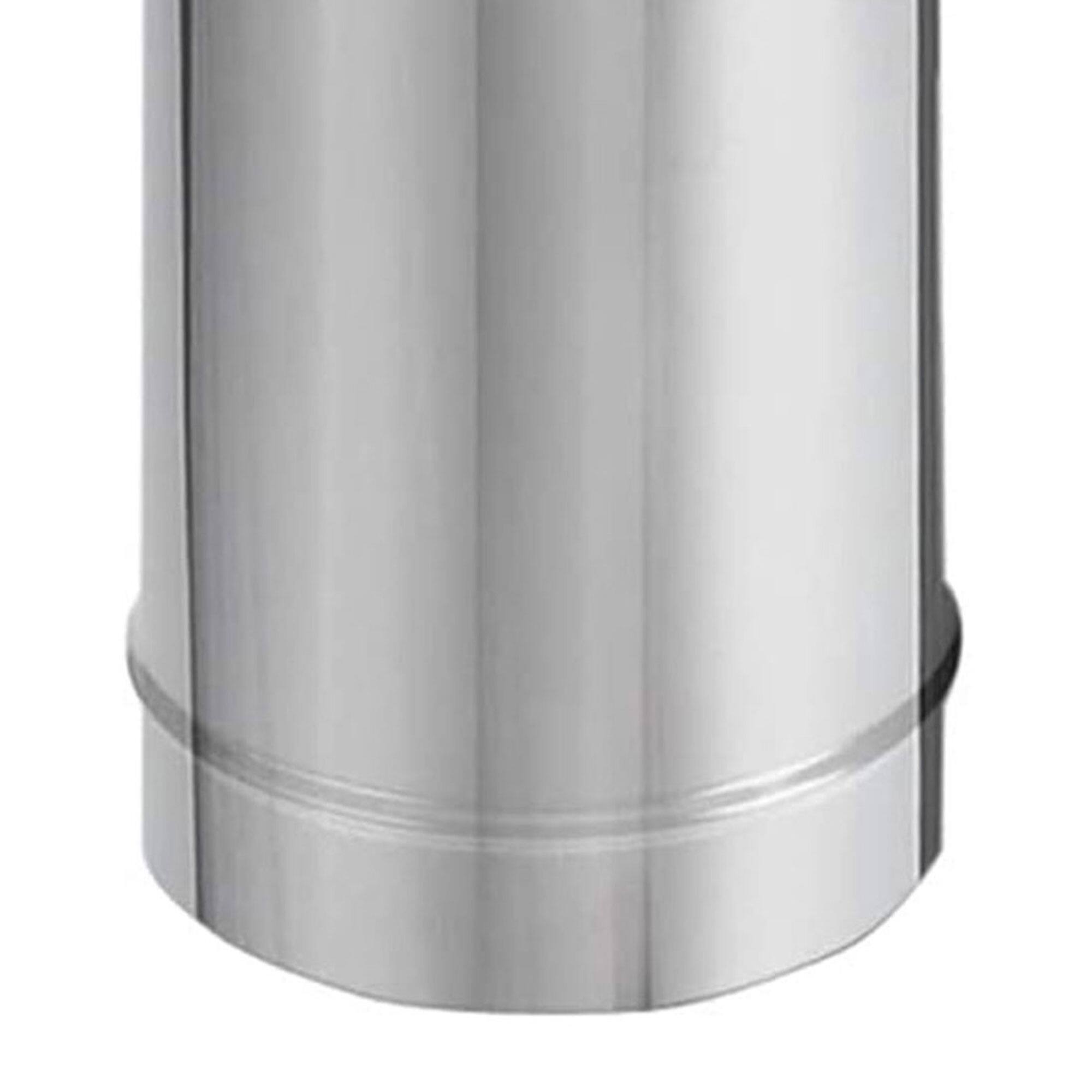 Alt View 7. DuraVent - DuraVent DuraBlack 48 x 8 Inch Stainless Steel Single Wall Stove Pipe, Silver.
