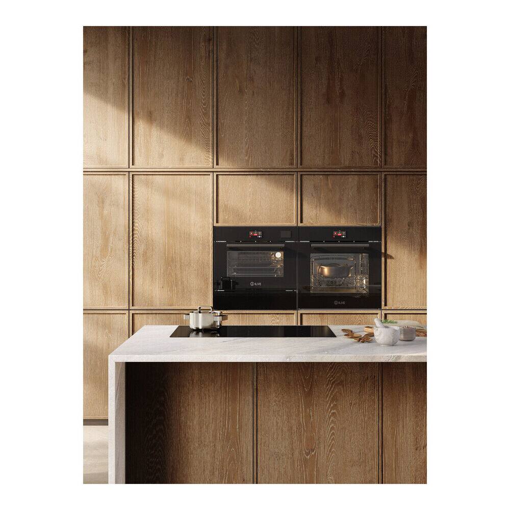 Alt View 5. ILVE - ILVE Professional Plus II 36 inch Built-In Induction Cooktop with 5 Element Zones (Glossy Black) - Glossy Black.