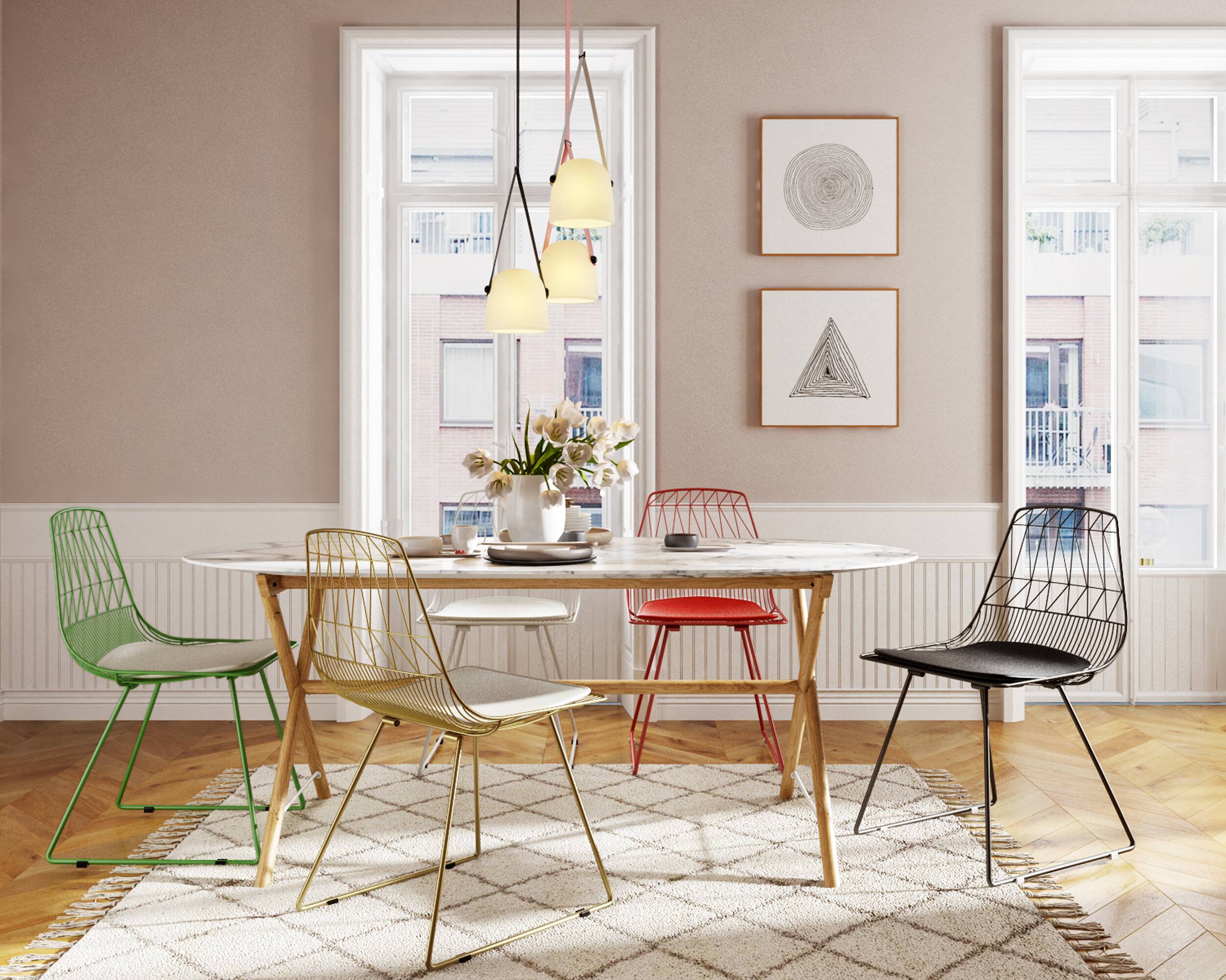 Angle. Adore Decor - Adore Decor Vivi Dining Chair, Set of 2, White - White.