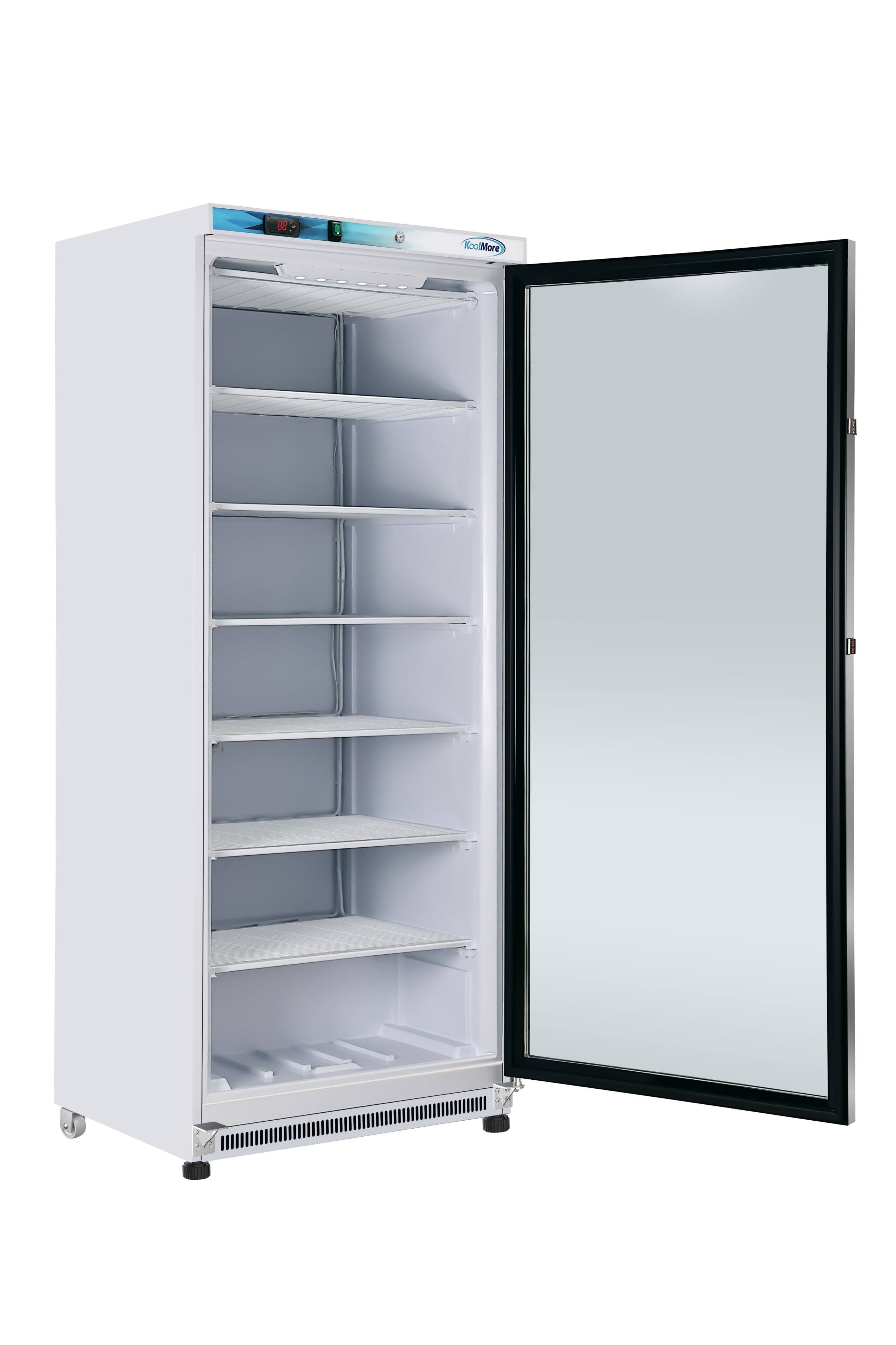 Alt View 3. Koolmore - 21 Cu. Ft. Commercial Freezer with Glass Door in White - Manual Defrost (KM-FMD20WGD) - White.