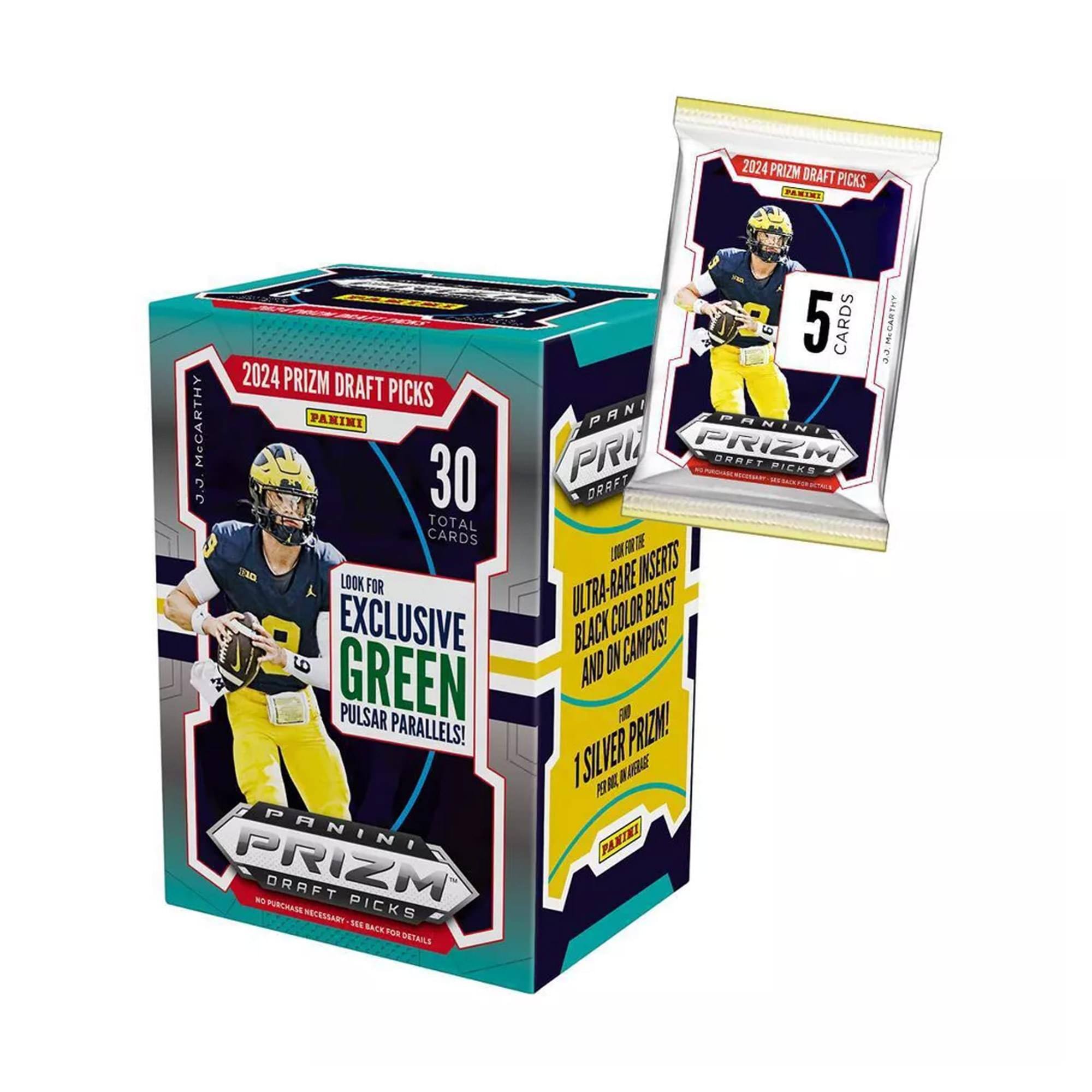 NFL - 2024 Panini Prizm Draft Picks NCAA Football Trading Cards Blaster Box | 6 Packs