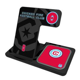 Keyscaper - Chicago Fire 3-In-1 Wireless Charger - Multicolor