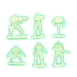 Toynk - Gears of War Nanoforce Army Builder Figure Collection - 6 Pack - Glow In The Dark - White