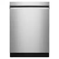 KitchenAid - 24" Top Control Built-In Dishwasher with Third Rack, Advanced ProDry System, Ultra-bright LED Lighting - Stainless Steel - Front_Zoom