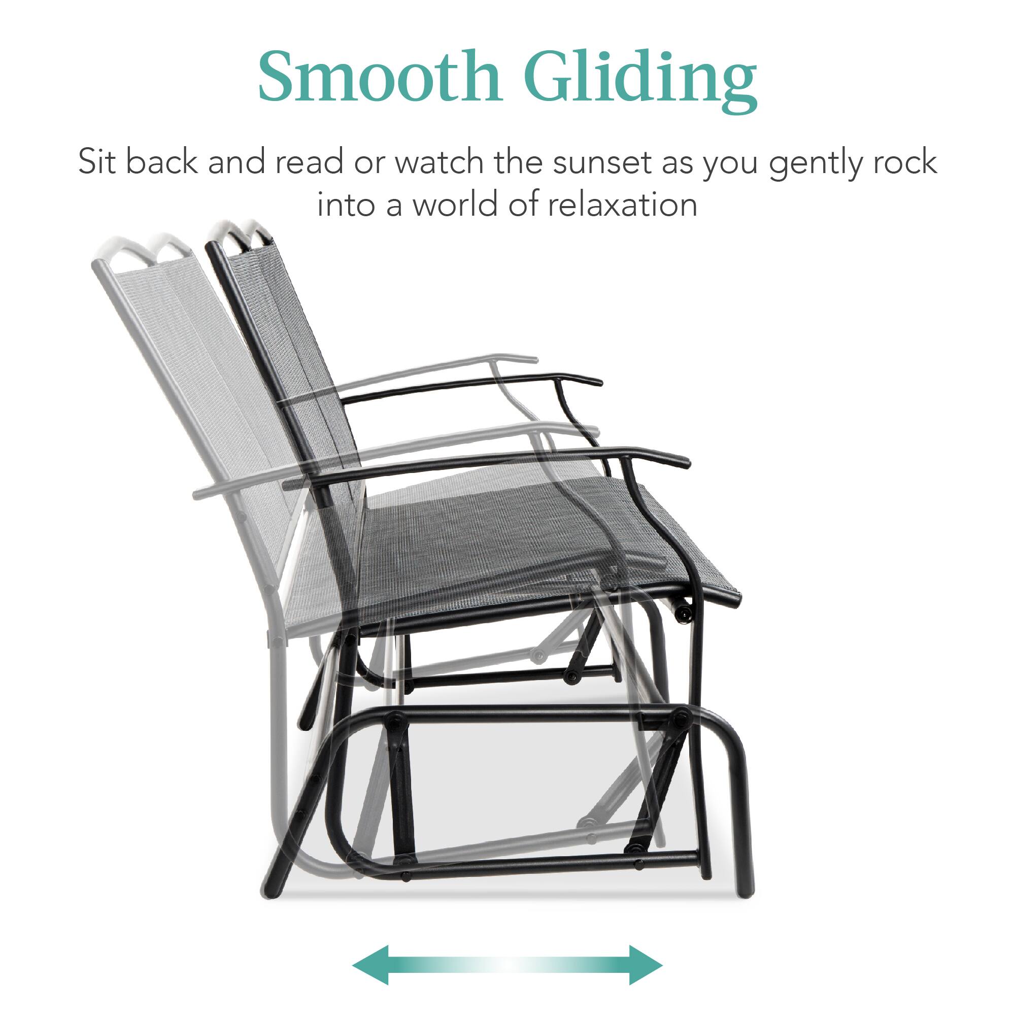 Smooth Gliding

Sit back and read or watch the sunset as you gently rock into a world of relaxation