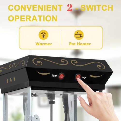 CONVENIENT 2-SWITCH OPERATION

Warmer Pot Heater

light pop