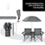 Double Folding Chairs with Umbrella and Carrying Bag: Convenient to Carry and Set Up