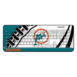 Keyscaper - Miami Dolphins Passtime Design Wireless Keyboard - Multicolor