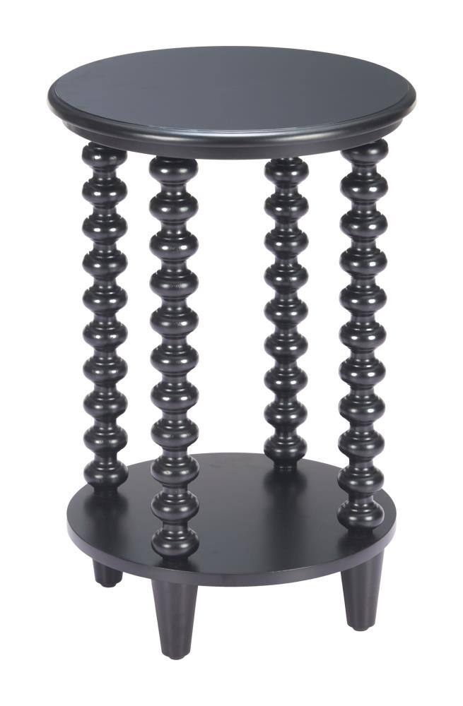 Back. Hivvago - Gocce Side Table Black - Black.