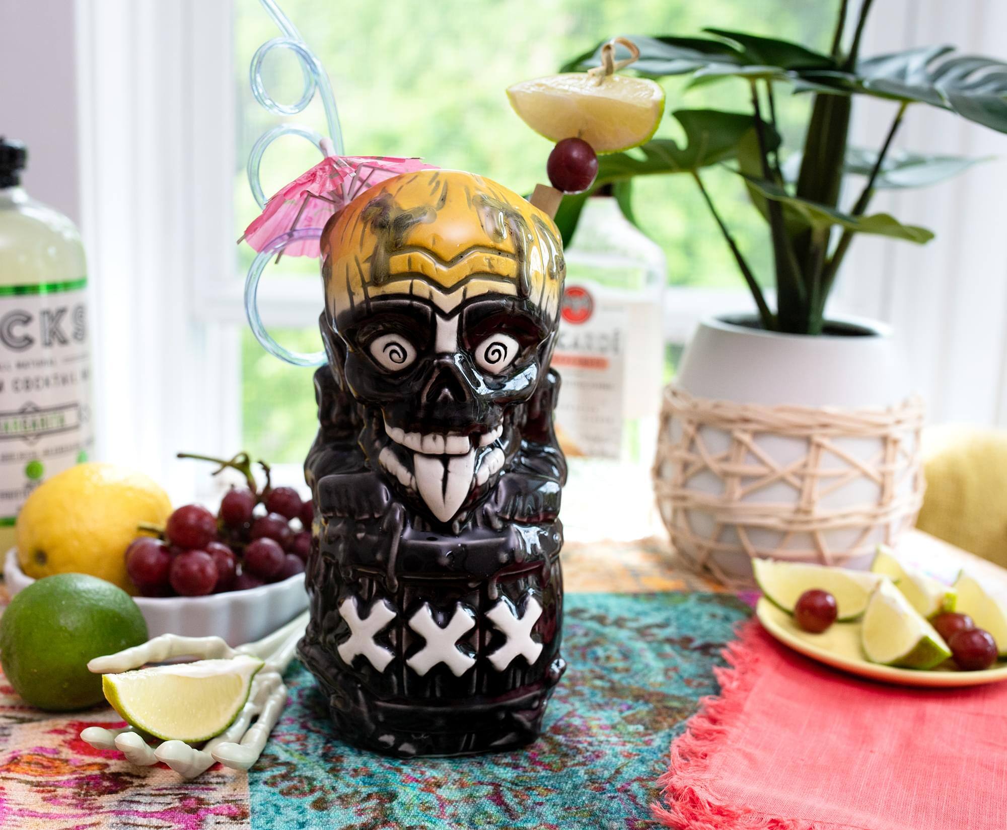 Alt View 4. ThinkGeek - Geeki Tikis The Return of the Living Dead Tarman Ceramic Mug | Holds 16 Ounces - Black.