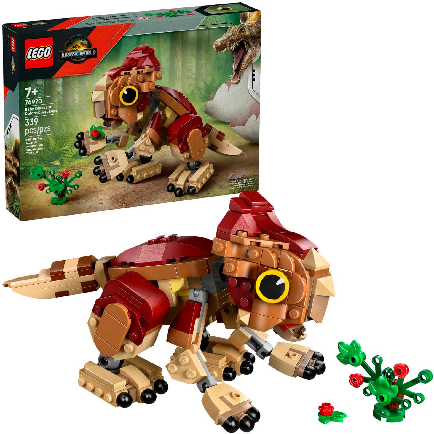 Lego Jurassic World 7+ 76970 Baby Dinosaur polorea: Aquilops 339 pcs/pzs Butultng AUan d Auguante - Laterer - - I - --