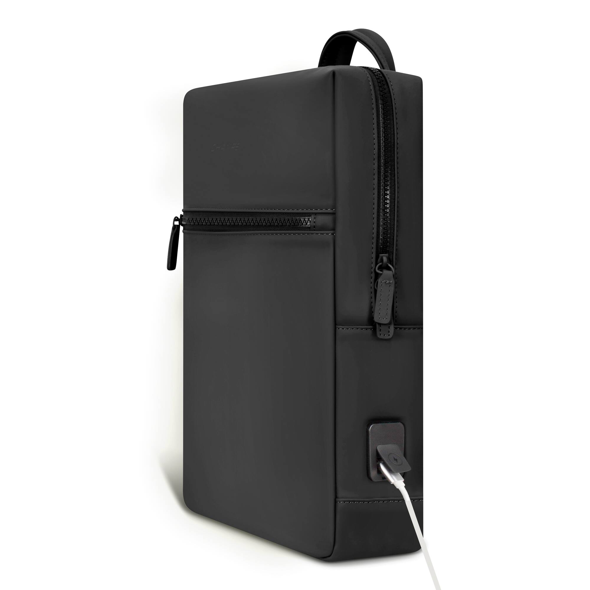 Left. Champs - Onyx Collection - Modern II Laptop Backpack - Black.