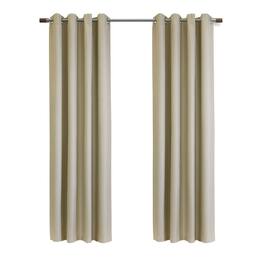 Commonwealth Home Fashions - Thermaplus Newberry Blackout Window Treatment Grommet Curtain Panel for Bedroom Livingroom 52" x 95" - Linen