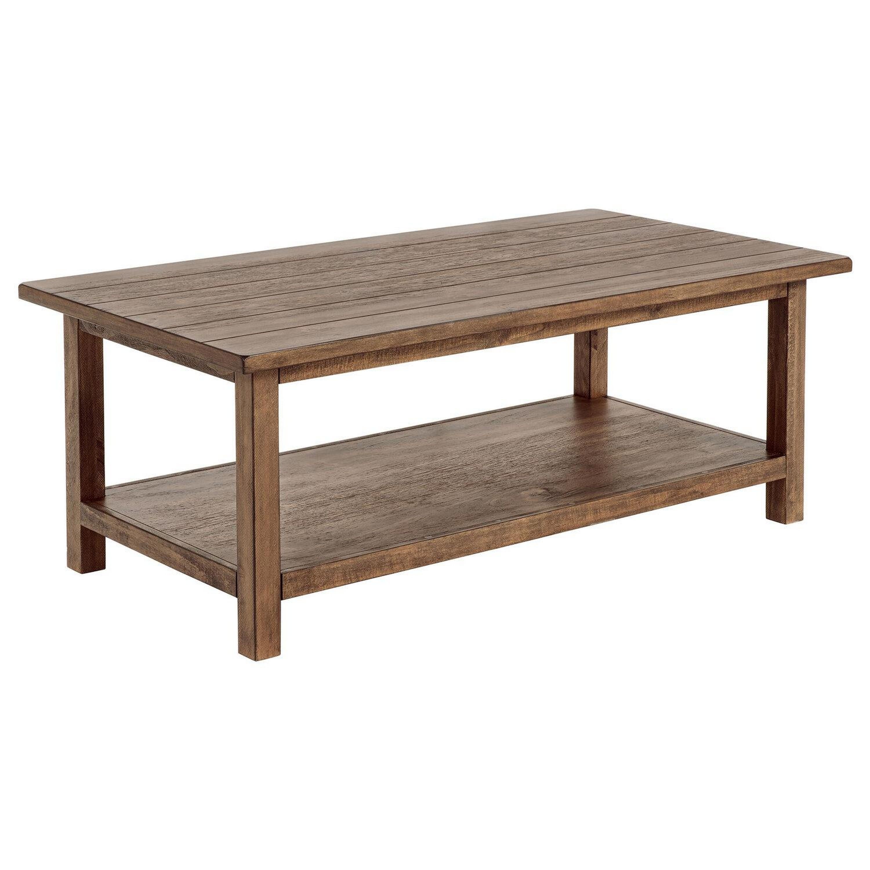 Manhattan Lane - Ayne Coffee Table, 1 Shelf, Wood Frame, 47 Inch - Brown price history on PriceWatchPro