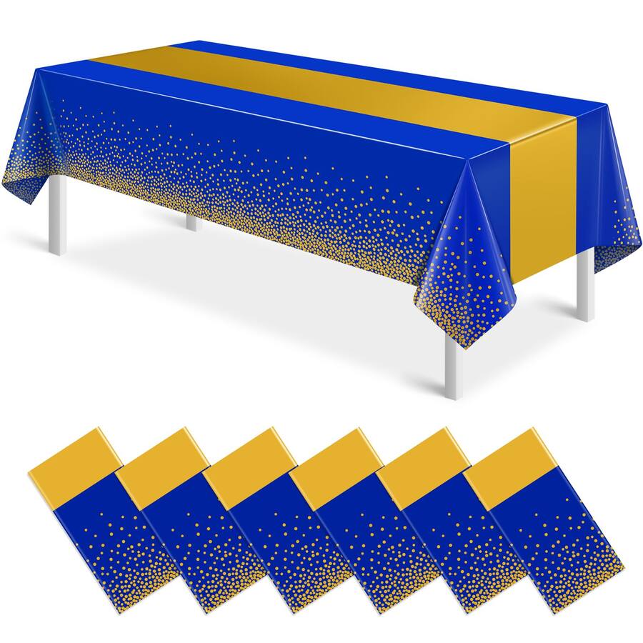 Dapper Styles And Tablecloth Party Decorations Plastic Royal Table ...