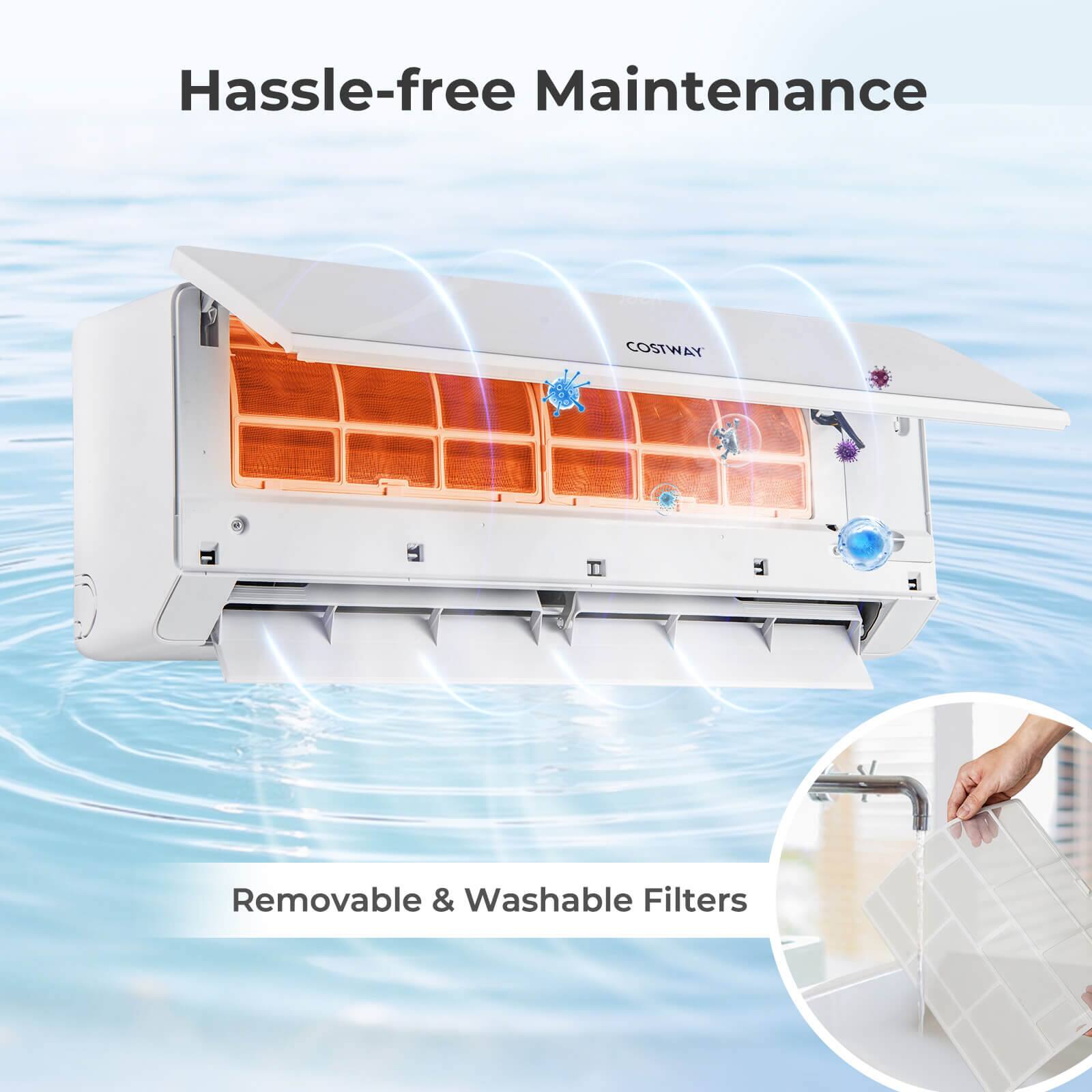 Hassle-free Maintenance

Removable & Washable Filters