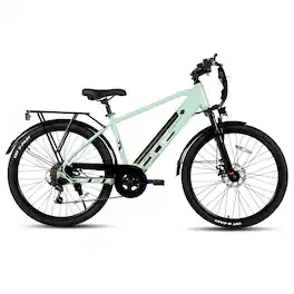 HILAND - 26" Electric Bike for Men Women, 500W Electric Mountain Bike,36V 7.8AH Removable Battery, 20MPH - Green