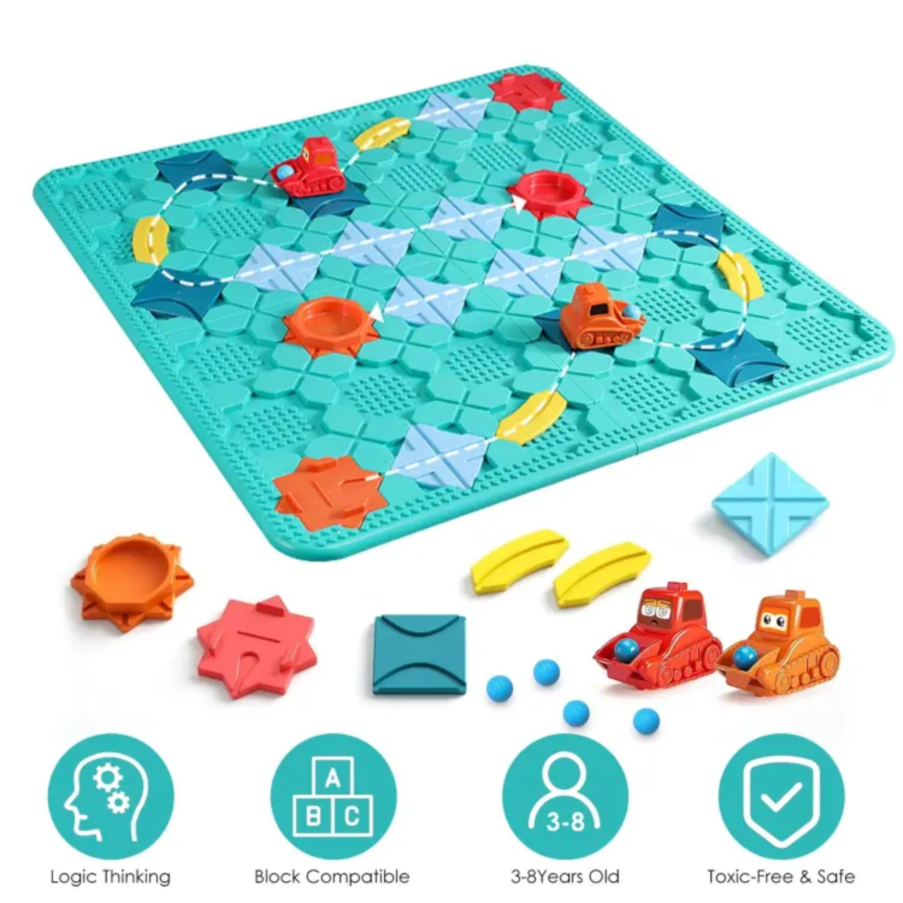 A B C 3-8 Logic Thinking Block Compatible 3-8 Years Old Toxic-Free & Safe
