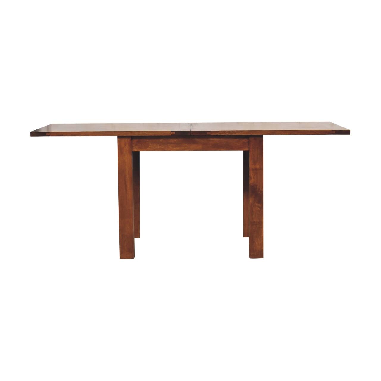 Alt View 2. Artisan Furniture - Chestnut Butterfly Dining Table - Dark Brown.