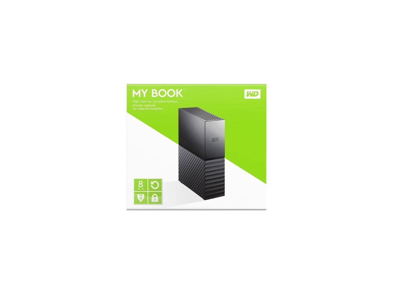 MY BOOK  
High capacity. Complete backup.  
Grande capacité. Sauvegarde complète.  

WD d5 8 TB