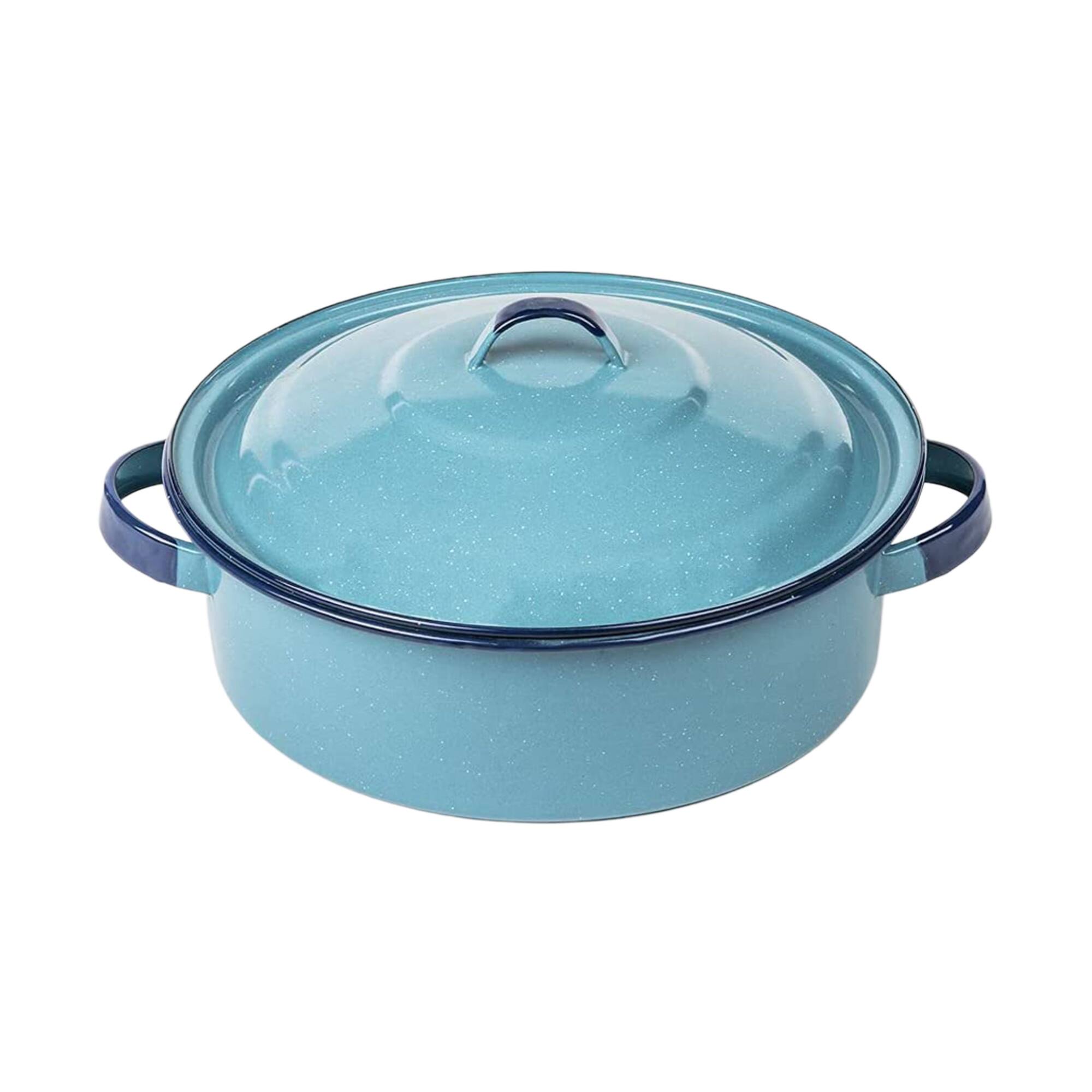 Angle. Granite Ware - Granite Ware Casserole Dish, 5 Qt - Turquoise Blue - Turquoise Blue.