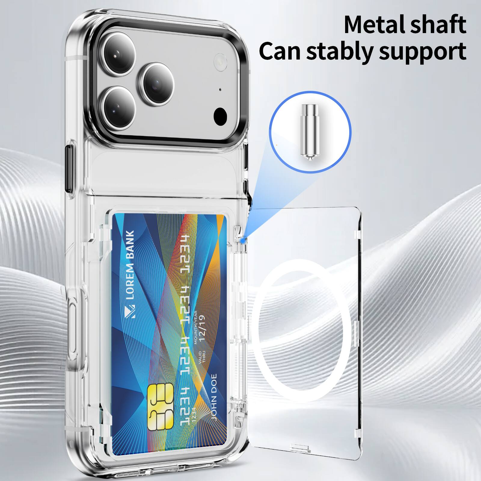 Metal shaft Can stably support