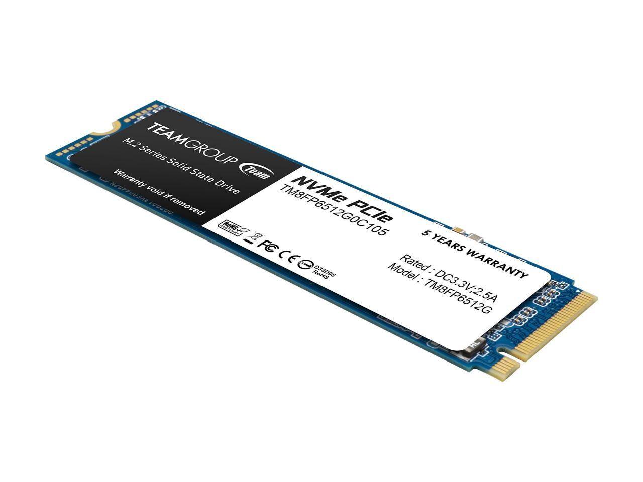 Team Group MP33 M.2 2280 512GB PCIe 3.0 x4 with NVMe 1.3 3D NAND