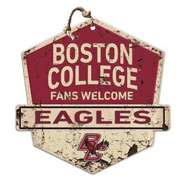 Jardine - Boston College Eagles Fans Welcome Sign - Maroon