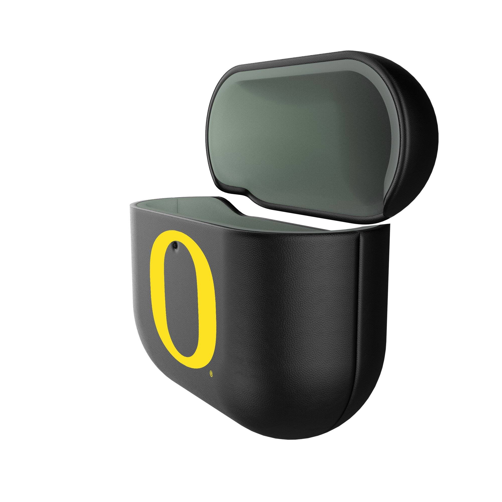 Alt View 1. Keyscaper - Oregon Ducks Oregon Ducks Insignia AirPods 4th Generation Case Cover - No Size - Black.