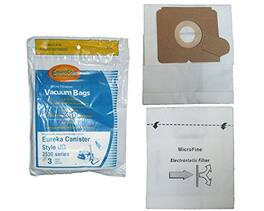 EnviroCare - 3 Eureka UB Ultra Boss Canister Vacuum Bags by EnviroCare, Microfiltration Allergy