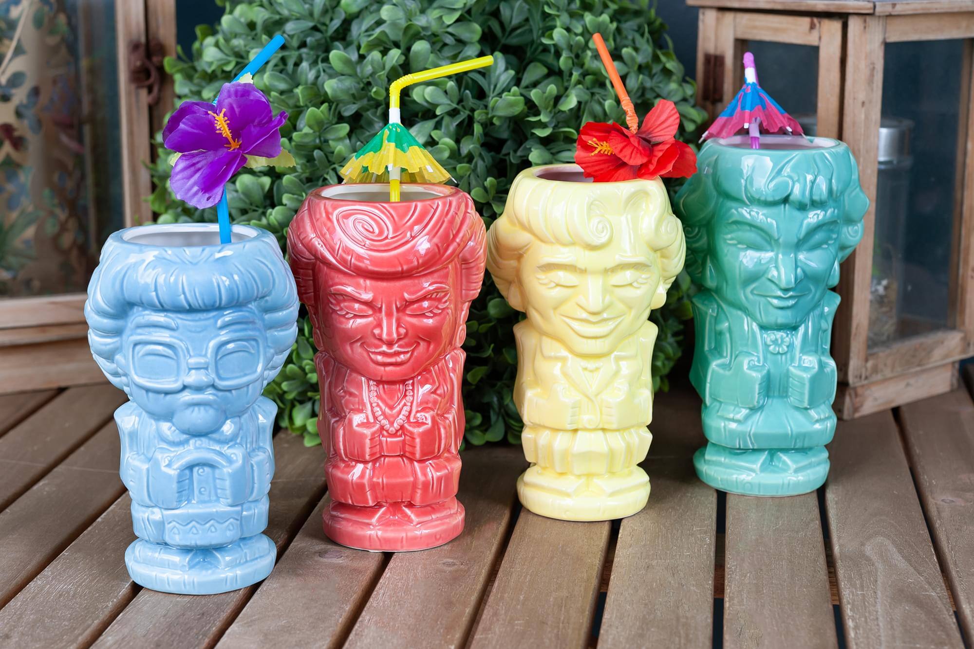 Alt View 3. ThinkGeek - Geeki Tikis The Golden Girls Ceramic Mugs | Set of 4 - Multicolored.