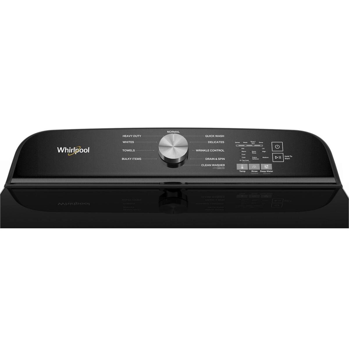 HEAVY DUTY  
NORMAL  
WHITES  
TOWELS  
BULKY ITEMS  

QUICK WASH  
DELICATES  
WRINKLE CONTROL  
DRAIN & SPIN  
CLEAN WASHER  

- Temperature: Warm  
- Rinse: Deep Water  

Hold To  
Start  

- Temperature: Warm  
- Rinse: Deep Water  

- Temperature: Warm  
- Rinse: Deep Water  

- Temperature: Warm  
- Rinse: Deep Water  

- Temperature: Warm  
- Rinse: Deep Water  

- Temperature: Warm  
- Rinse: Deep Water  

- Temperature: Warm  
- Rinse: Deep Water  

- Temperature: Warm  
- Rinse: Deep Water  

- Temperature: Warm  
- Rinse: Deep Water  

- Temperature: Warm  
- Rinse: Deep Water  

- Temperature: Warm  
- Rinse: Deep Water  

- Temperature: Warm  
- Rinse: Deep Water  

- Temperature: Warm  
- Rinse: Deep Water  

- Temperature: Warm  
- Rinse: Deep Water  

- Temperature: Warm  
- Rinse: Deep Water  

- Temperature: Warm  
- Rinse: Deep Water  

- Temperature: Warm  
- Rinse: Deep Water  

-